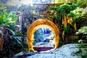 Ponte em trilha fácil na Floresta da Tijuca